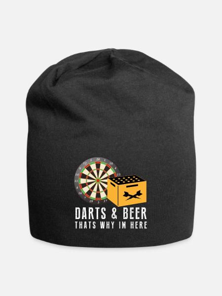 Darts Evolution Dart Sport Bullseye fun geschenk - Jersey-Beanie - Schwarz