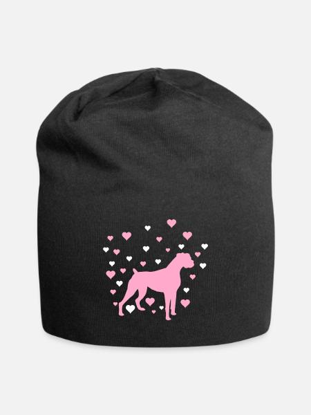 Deutscher Boxer - Jersey-Beanie - Schwarz