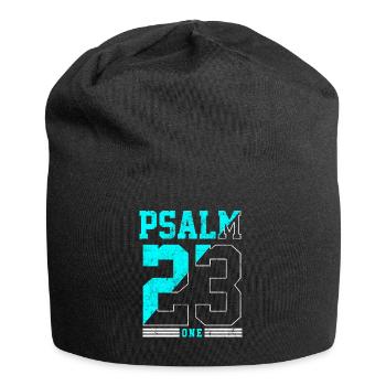 psalm 23 bible jesus - Jersey Beanie - black - Front