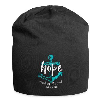 Hope Bible verse - Jersey Beanie - black - Front