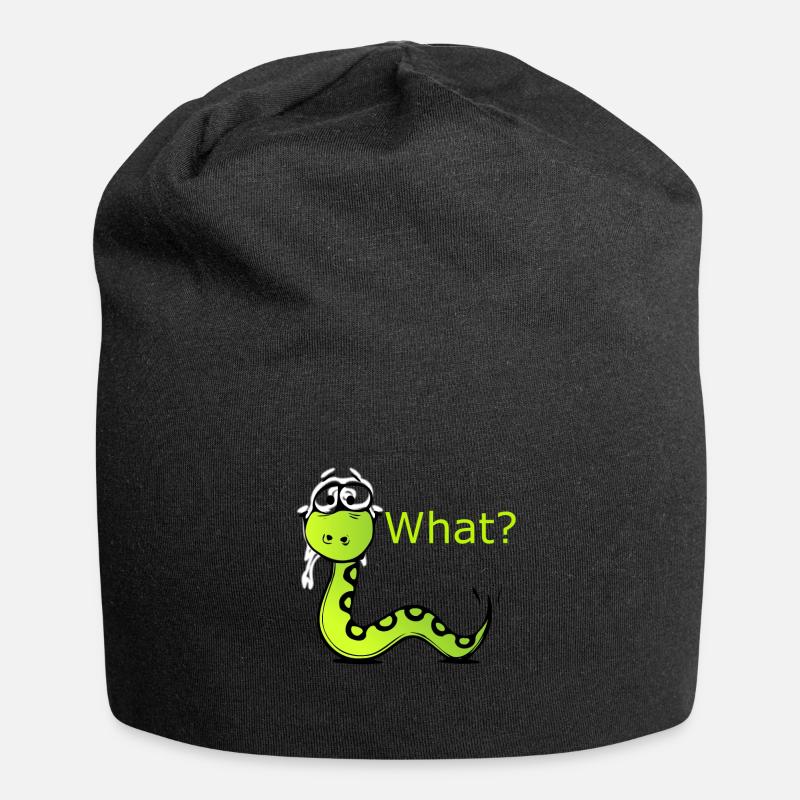 Snake - Jersey-Beanie - Schwarz