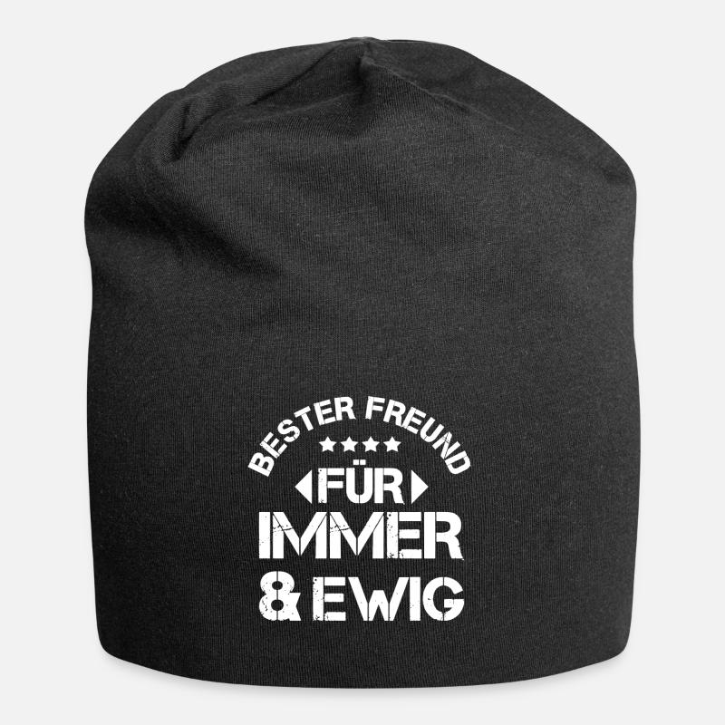 bester freund - Jersey-Beanie - Schwarz