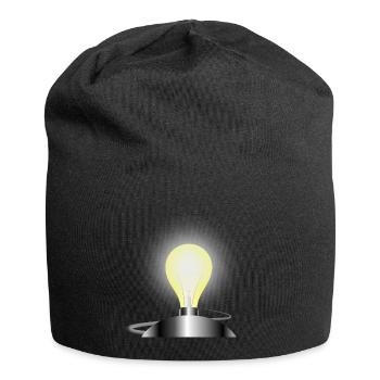 Light bulb socket - Jersey Beanie - black - Front