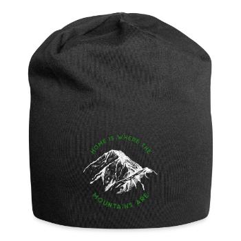 montagnes montagnes en plein air - Bonnet en jersey - noir - Devant