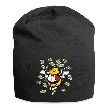 Abeille Empire riche - Bonnet en jersey - noir - Devant