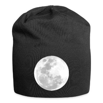 Pleine lune dans la nuit - Bonnet en jersey - noir - Devant