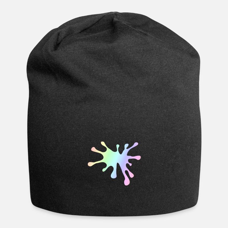 Farbklecks | Farbe Maler Geschenkidee - Jersey-Beanie - Schwarz