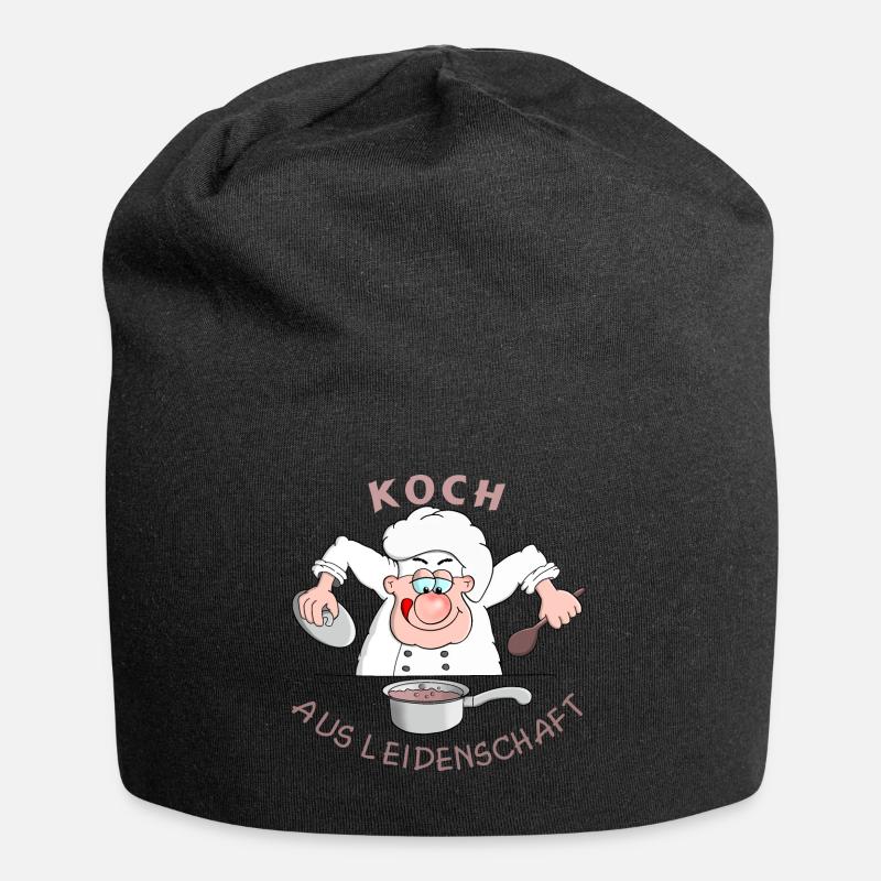 Koch aus Leidenschaft - Jersey-Beanie - Schwarz