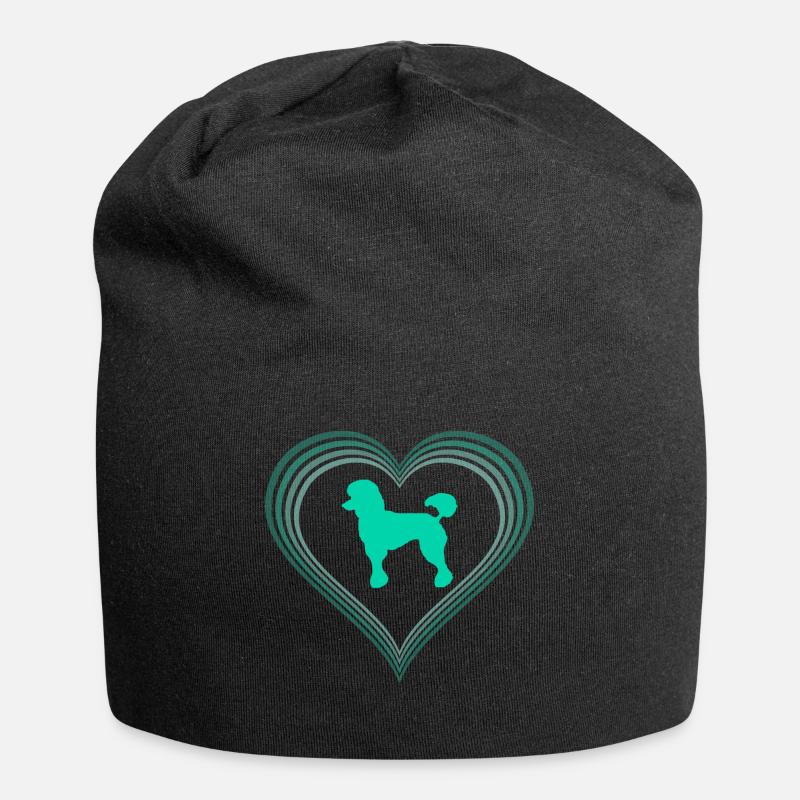 poodle - Jersey Beanie - black