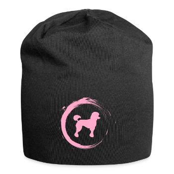 caniche - Bonnet en jersey - noir - Devant