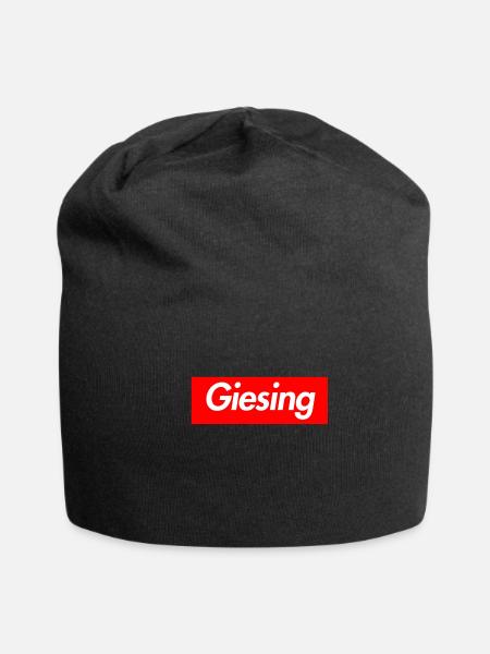 Giesing - Jersey-Beanie - Schwarz