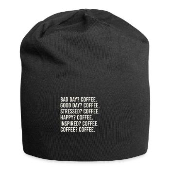 KAFFEE COFFEE - Jersey Beanie - black - Front