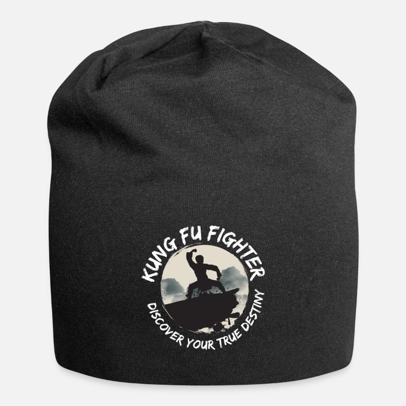 Kung Fu - Bonnet en jersey - noir