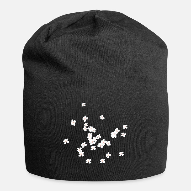 Blüme Blume Blumen - Jersey-Beanie - Schwarz