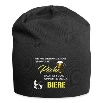 Je peche Ne pas deranger - Bonnet en jersey - noir - Devant