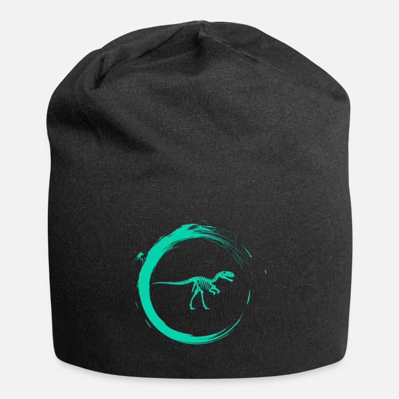 dinosaur - Jersey Beanie - black