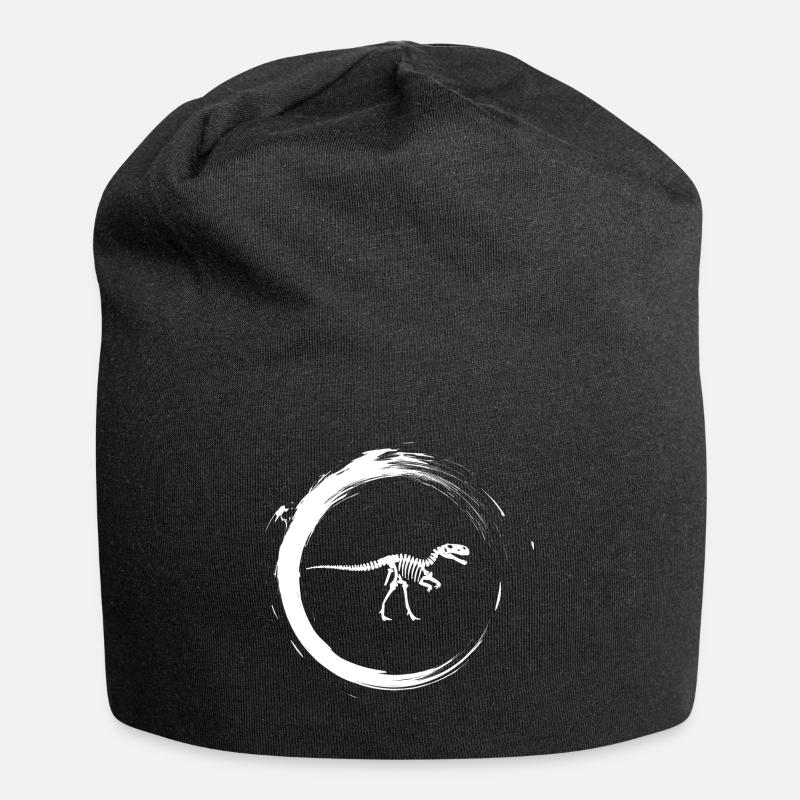 dinosaur - Jersey Beanie - black