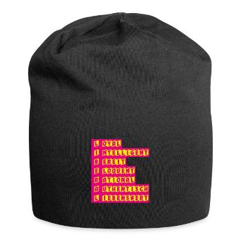 Definition Liberal - FDP JuLis Junge Liberale Frei - Jersey-Beanie - Schwarz - Vorne