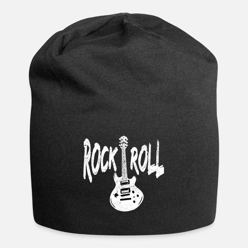 Rock N Roll Musik - Jersey-Beanie - Schwarz