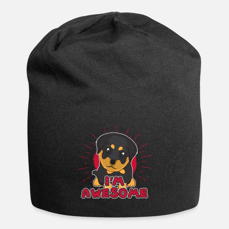 rottweiler - Bonnet en jersey - noir
