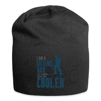 skiing dad ski Vater - Jersey-Beanie - Schwarz - Vorne