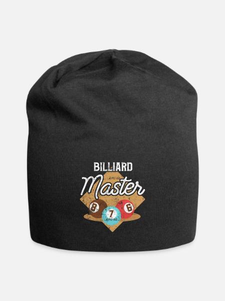 Billiard Spruch billiard - Jersey-Beanie - Schwarz