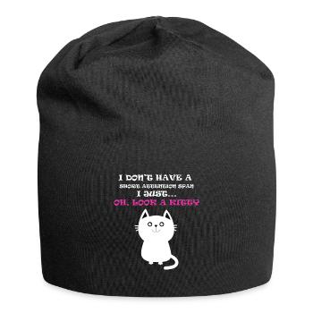 kitty Funny t-shirts - Jersey Beanie - black - Front