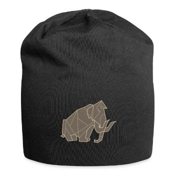 Origami mammoth - Jersey Beanie - black - Front