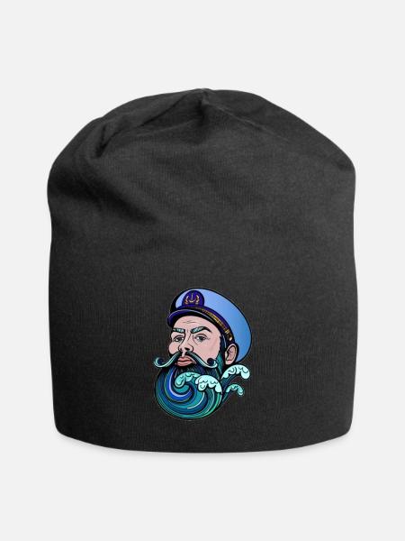 seemann - Jersey-Beanie - Schwarz