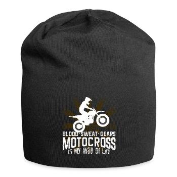 Motocross - Bonnet en jersey - noir - Devant
