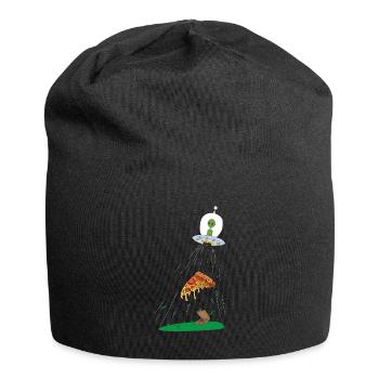 Ufo pizza pour alien - Bonnet en jersey - noir - Devant