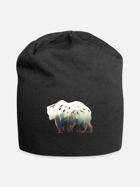 Ours nature - Bonnet en jersey - noir