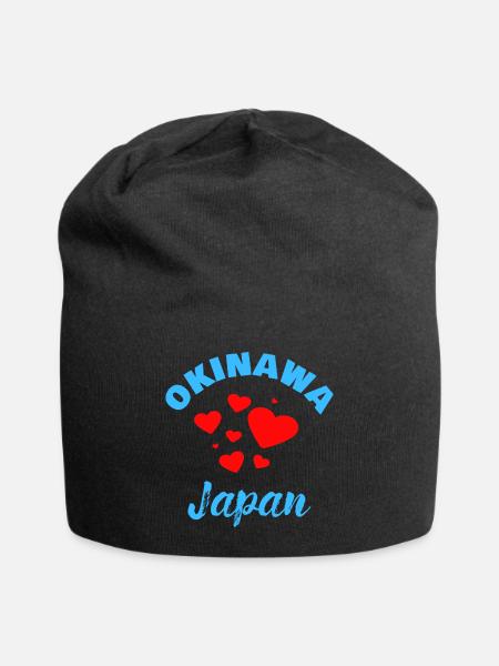 Okinawa Japan - Jersey-Beanie - Schwarz