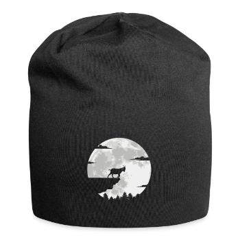 Chèvres cadeaux caprin Capricorne Capricorne capricorne lune - Bonnet en jersey - noir - Devant