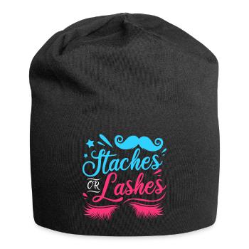 Nachwuchs Baby Schwangerschaft Gender Reveal Team - Jersey-Beanie - Schwarz - Vorne