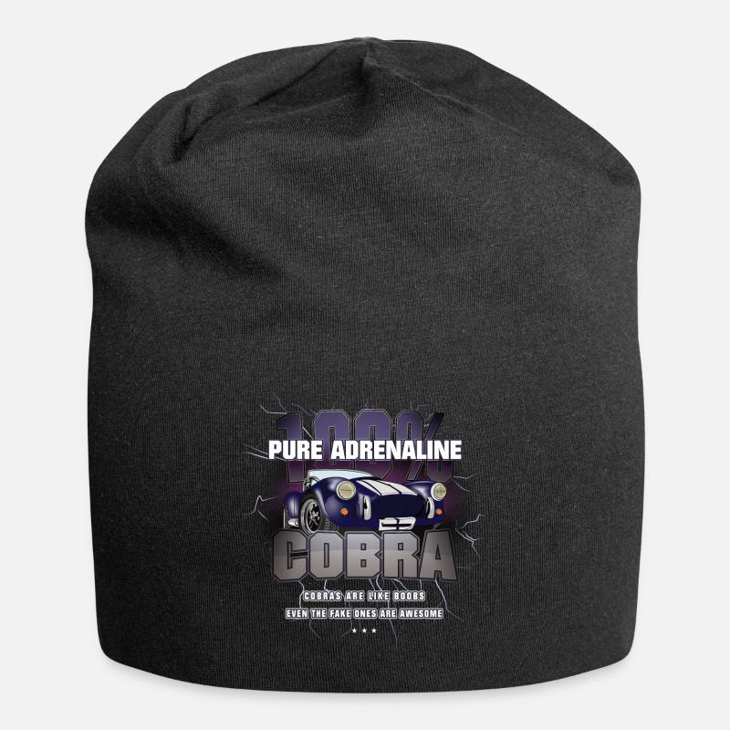 Pures Adrenalin AC Cobra american thunder Geschenk - Jersey-Beanie - Schwarz