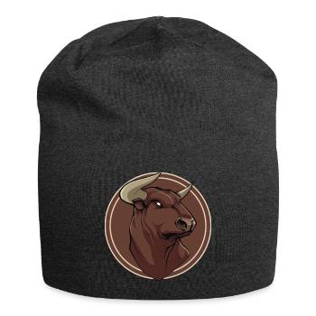 Taureau - Bonnet en jersey - charbon - Devant