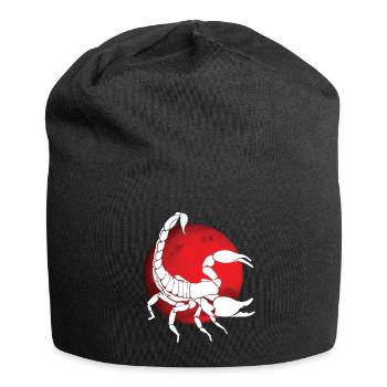 Skorpion Sternzeichen - Jersey-Beanie - Schwarz - Vorne