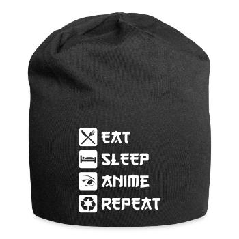 Anime Fan Gift Idea Japanese Funny Sayings - Jersey Beanie - black - Front
