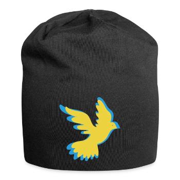 Ukraine Friedenstaube - Jersey-Beanie - Schwarz - Vorne