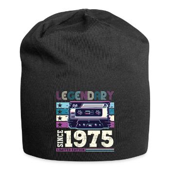 Legendary 1975 47th Birthday Gift Men - Fun - Jersey Beanie - black - Front
