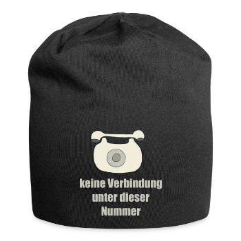 téléphone - Bonnet en jersey - noir - Devant
