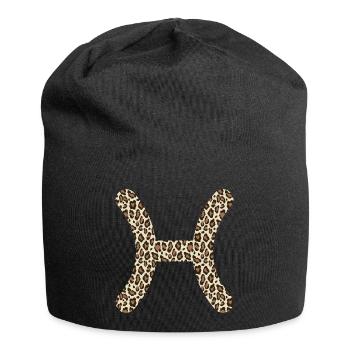 Sternzeichen Fische - Jersey-Beanie - Schwarz - Vorne