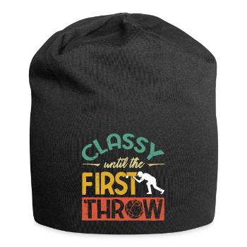 Bocce Ball Player Boules Bocce Funny Quote - Jersey-Beanie - Schwarz - Vorne