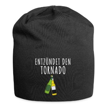 Tornado entzünden Mallorca Bier - Jersey-Beanie - Schwarz - Vorne