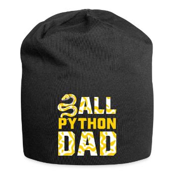 Banana Ball Python Herpetologist Ball Python Dad - Jersey Beanie - black - Front
