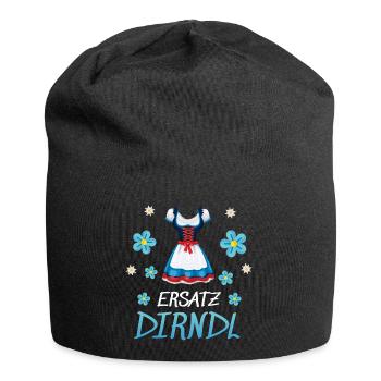 Dirndl Ersatz - Jersey-Beanie - Schwarz - Vorne
