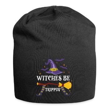Halloween Witches be Trippin - Jersey Beanie - black - Front
