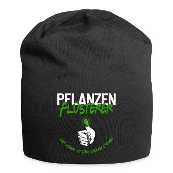 Pflanzen Flüsterer - Jersey-Beanie - Schwarz - Vorne