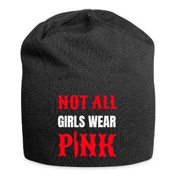 Not All Girls Wear Pink - Jersey-Beanie - Schwarz - Vorne